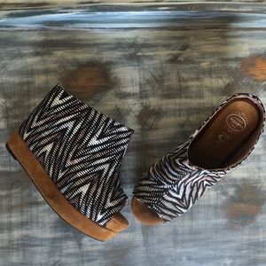 Woven Wedge Jeffrey Campbell Virgo f0094 7.5